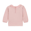 bonton miel ruffle collar baby t-shirt rose blossom