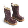 wheat koa tex winter boots plum truffle stars