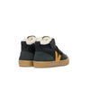 veja v-10 velcro midtop sherpa-lined sneakers black ouro grafite