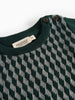 marmar copenhagen tano baby sweater dark leaf pattern