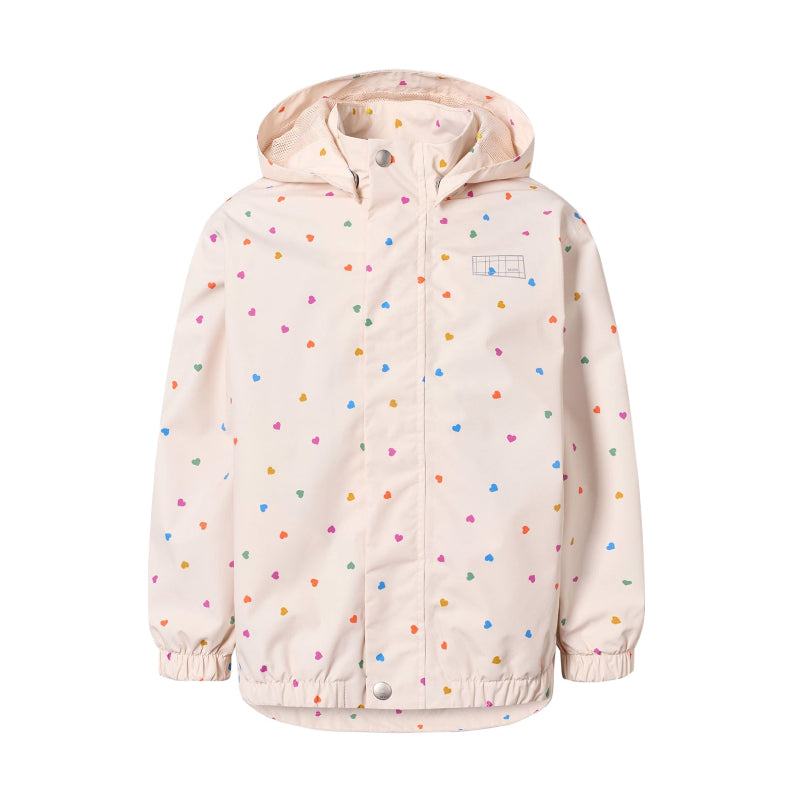 molo waiton rain jacket confetti rainbow