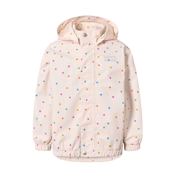 molo waiton rain jacket confetti rainbow