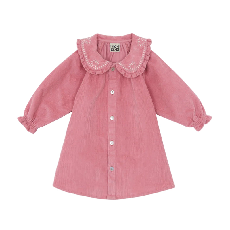 bonton minnie baby dress pink