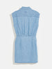 bellerose violet chambray dress blue