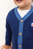 bonton lucas baby cardigan indigo