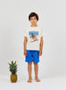 arsene & les pipelettes rustic bermuda shorts cobalt