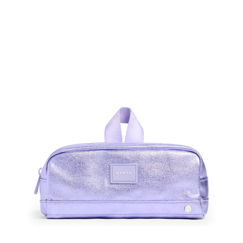 state bags clinton pencil case lilac