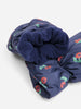bobo choses stamp bloom all over mittens navy blue