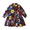 Colorful floral dress oilily delphia long sleeve dress floral navy