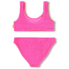 molo nola crepe 2-piece swimsuit neon pink