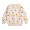 bobo choses mush monster duo all over sweatshirt off white