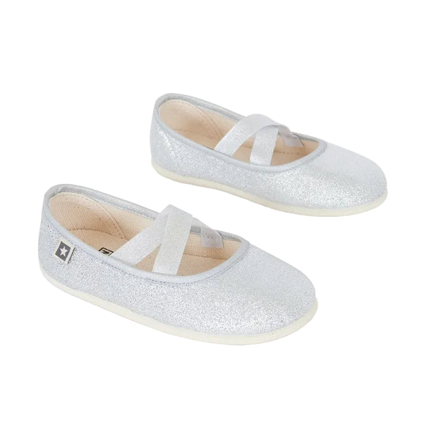 bonton sophie shoes glitter silver