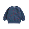bobo choses stamp bloom all over baby sweatshirt navy blue