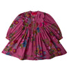 oilily douce botanique dress red violet