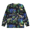 Long-sleeve shirt with dinosaur pattern 