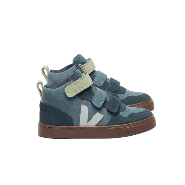 veja v-10 velcro midtop sherpa-lined sneakers cali shark bark