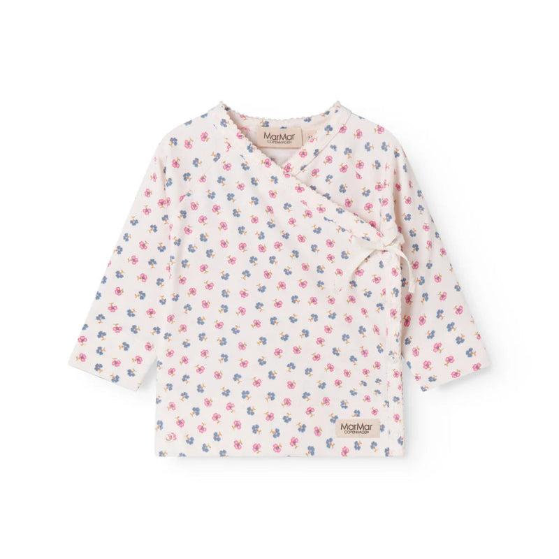 marmar copenhagen tuti wrap long sleeve baby top mini flower