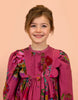 oilily douce botanique dress red violet