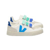 veja small v-10 velcro leather sneakers white egee