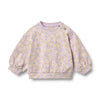 wheat lia sweatshirt lavender daisies