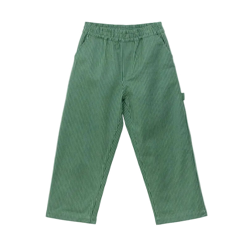 arsene & les pipelettes striped trousers green