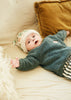 arsene & les pipelettes sherpa baby sweatshirt green