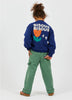 arsene & les pipelettes kisses sweatshirt navy