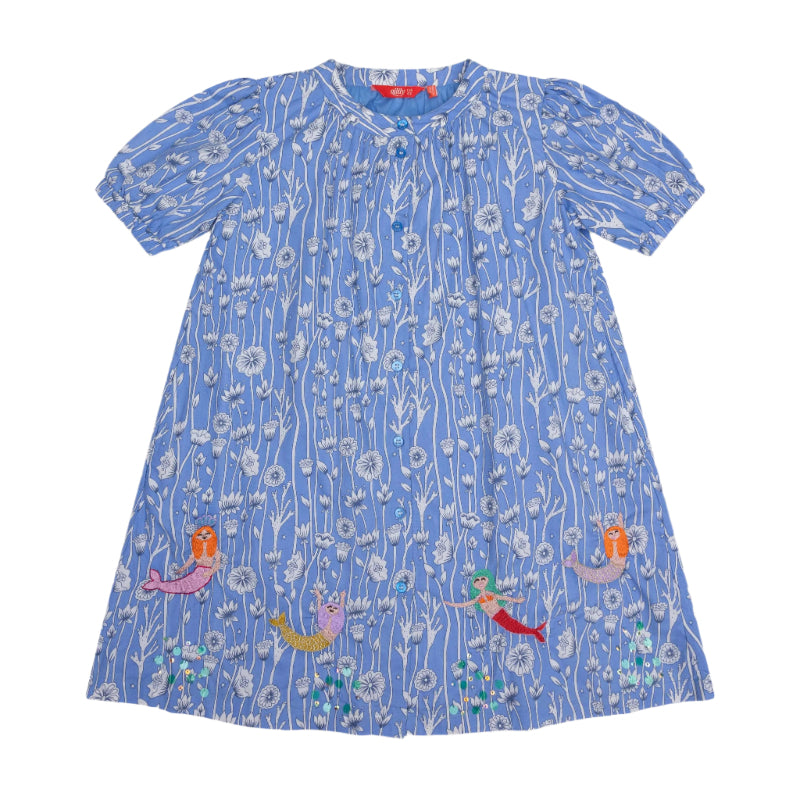oilily disona dress dandelions ultramarine