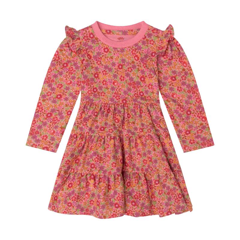 oilily danse floral dress confetti