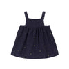 arsene & les pipelettes stars baby dress navy blue