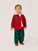 bobo choses blossom baby cardigan red