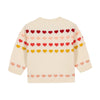 bonton laligne baby cardigan ecru