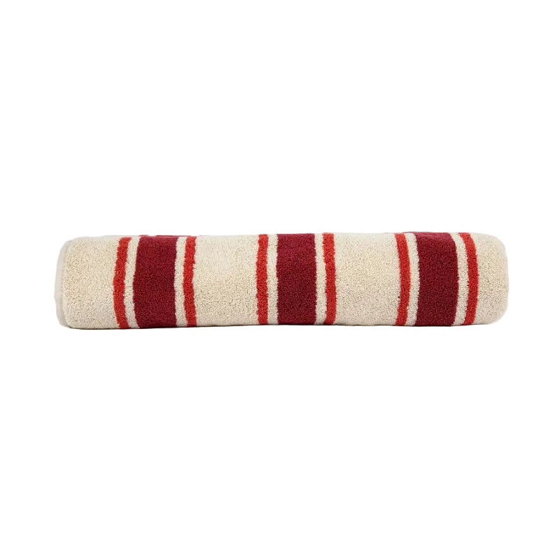 bobo choses striped beach towel red