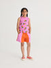 bobo choses color block shorts orange