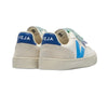 veja small v-10 velcro leather sneakers white egee
