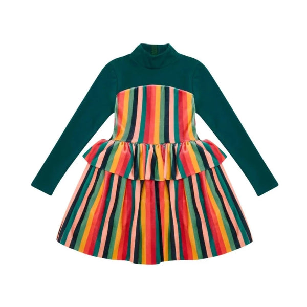 the middle daughter twofold dress multi-stripe