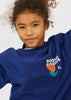 arsene & les pipelettes kisses sweatshirt navy
