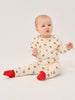 bobo choses stamp bloom all over baby legging off white