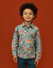 oilily bertus trophy button down shirt bristol blue