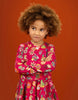 oilily dippa paris print dress fuchsia
