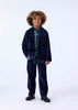 molo adagio velvet pants galaxy blue