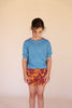 long live the queen puffed tee sky blue