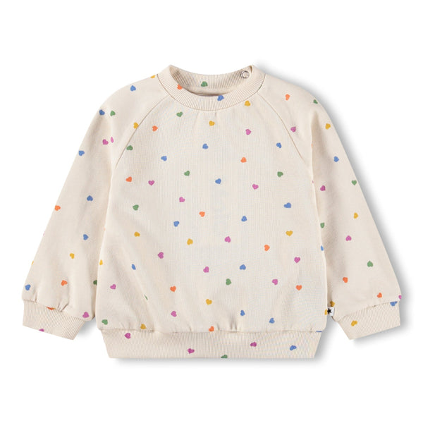 molo disc baby sweatshirt confetti rainbow