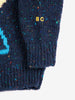 bobo choses pixel abduction baby sweater navy blue