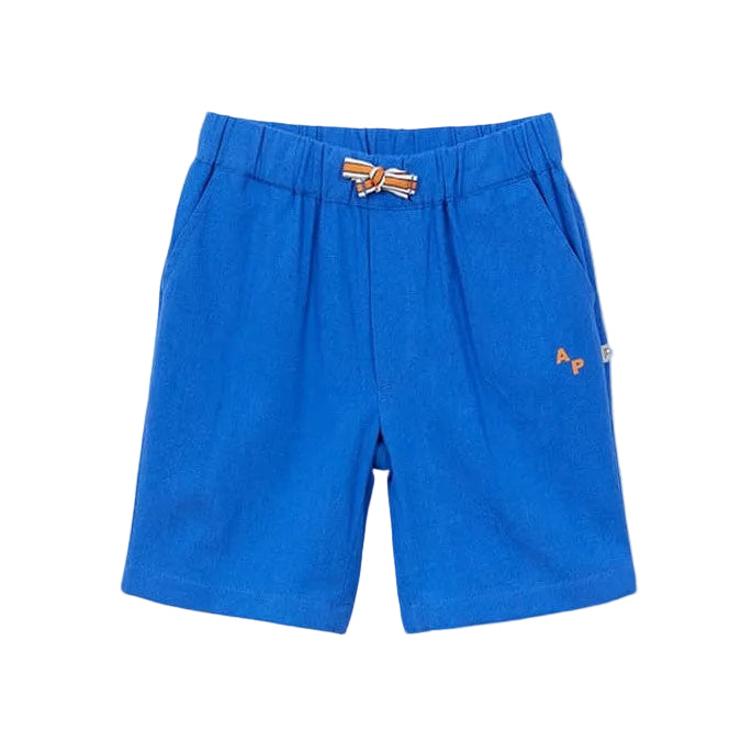 arsene & les pipelettes rustic bermuda shorts cobalt