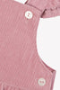 tartine et chocolat baby velour overalls pink