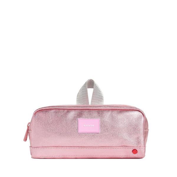 state bags clinton pencil case pink/silver