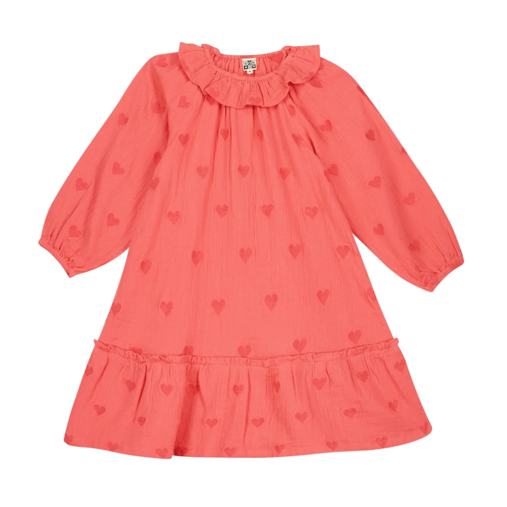 bonton daria dress pink faroe