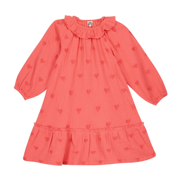 bonton daria dress pink faroe