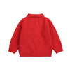 bobo choses blossom baby cardigan red